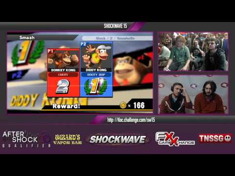 Shockwave 15 Smash 4 - Emery (Donkey Kong) vs TLOC Denti (Diddy, Sheik) - Winners Bracket