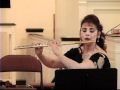 Diana Charos Reilly plays Bach's Sarabande from the Partita for flute in a minor