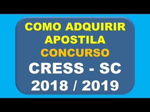 Baixar Apostila Concurso CRESS 12ª Região SC 2018 2019 - Assistente Administrativo Jr