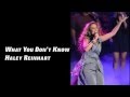 What You Don't Know - Haley Reinhart (Lyrics ...