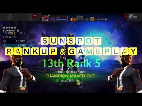 5 Star Rank 5 Sunspot GamePlay - Marvel Contest of Champions