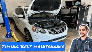 Timing Belts Are Critical Maintenance Items | Dry Rot Cracks on Timing Belt at 60,000 Miles #Volvo