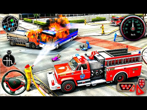 Firefighter Rescue Simulator 3D - Us Emergency 911 Fire Truck Driving - Android Gameplay
