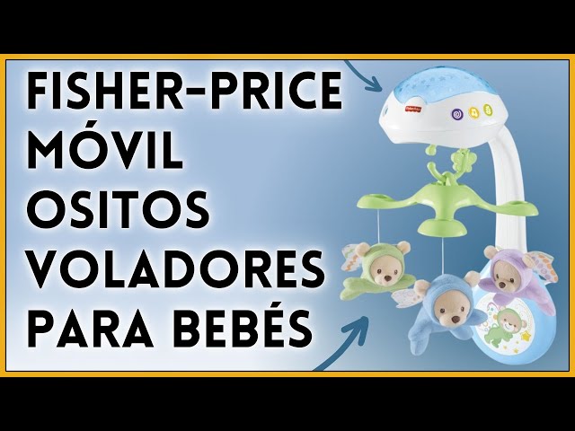 Vídeo relacionado con Fisher-Price Móvil Ositos Voladores - Producto para Bebés - 3 Opciones de Sonido - Con 3 Ositos - Control Remoto - Regalo para Bebés de 0+ Meses - CDN41