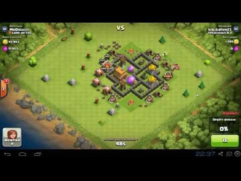 --Clach Of Clan-- "-Défense HDV 4 == Débutant [HD]