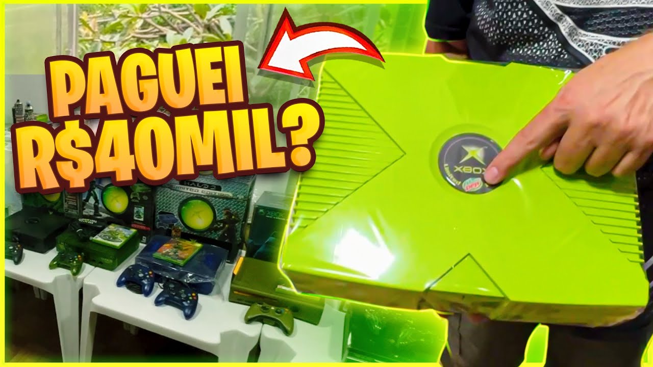 COLEÇÃO DE XBOX DO TIOZÃO RARÍSSIMA! QUANTO VALE? COMPREI?