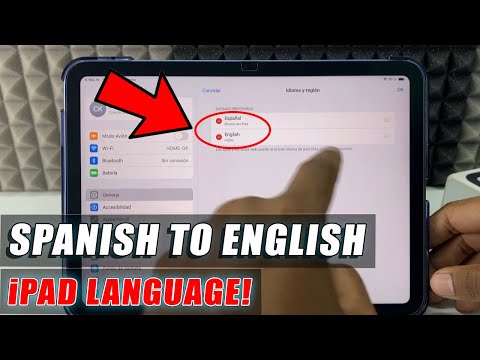 How to Change your iPad Language from Spanish to English?