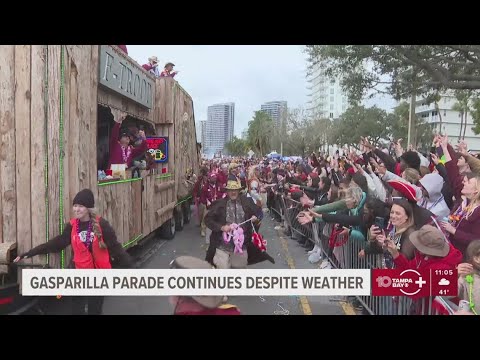 Crowds in Tampa braved the cold during Gasparilla 2026
