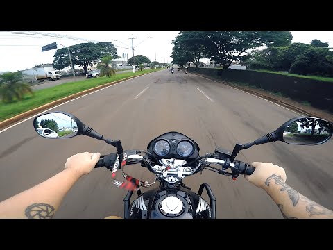 INDO PARA O TRABALHO DE MOTO - TRÂNSITO DA MANHÃ EM LONDRINA - DE MOTO POR AI