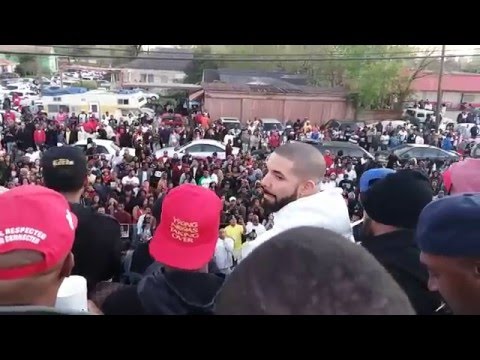 James Prince Jr. Arrives at his Block Party where rapper Drake is a guest!
