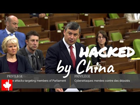 Hacked by China: MPs should be free from interference, from coercion and from threats