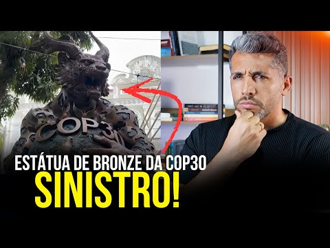 THE HORNED DRAGON! A GIFT FROM COP30. BRONZE STATUE IS MAKING A NOISE ONLINE.