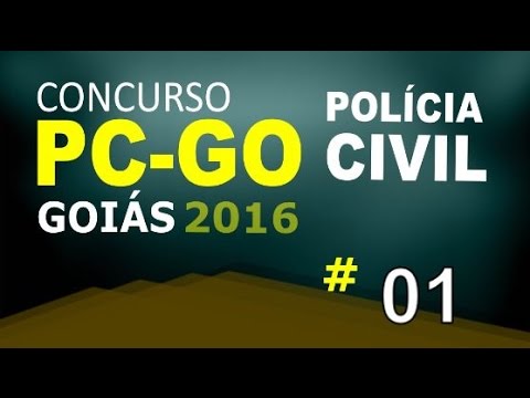Concurso Polícia Civil de Goiás PC GO 2016 - Informática Aula 1