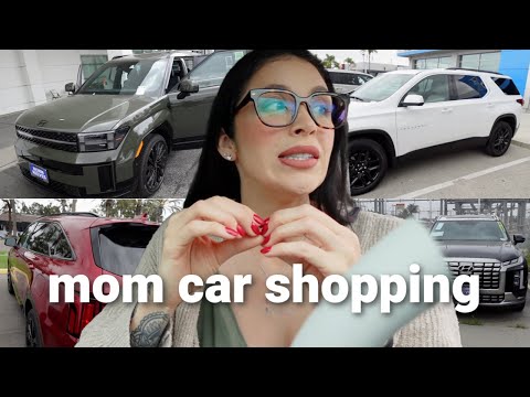 car shopping for the perfect MOM CAR 🥹💕✨ test driving & getting our new family car