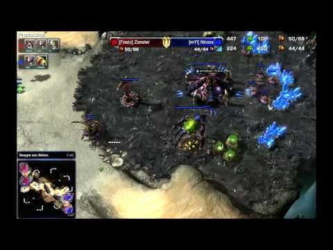 Starcraft 2 HotS - Niroxs vs Zanster - ZvZ - Akilon Wastes - Dreamhack 2013 - Game 3