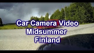 preview picture of video 'Lappajärvi Midsummer in Finland: Car Camera Video 21 6 2014 Ylipää Kanavan kevari'