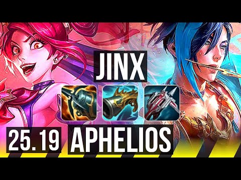 JINX & Thresh vs APHELIOS & Bard (ADC) | KR Master | 25.19