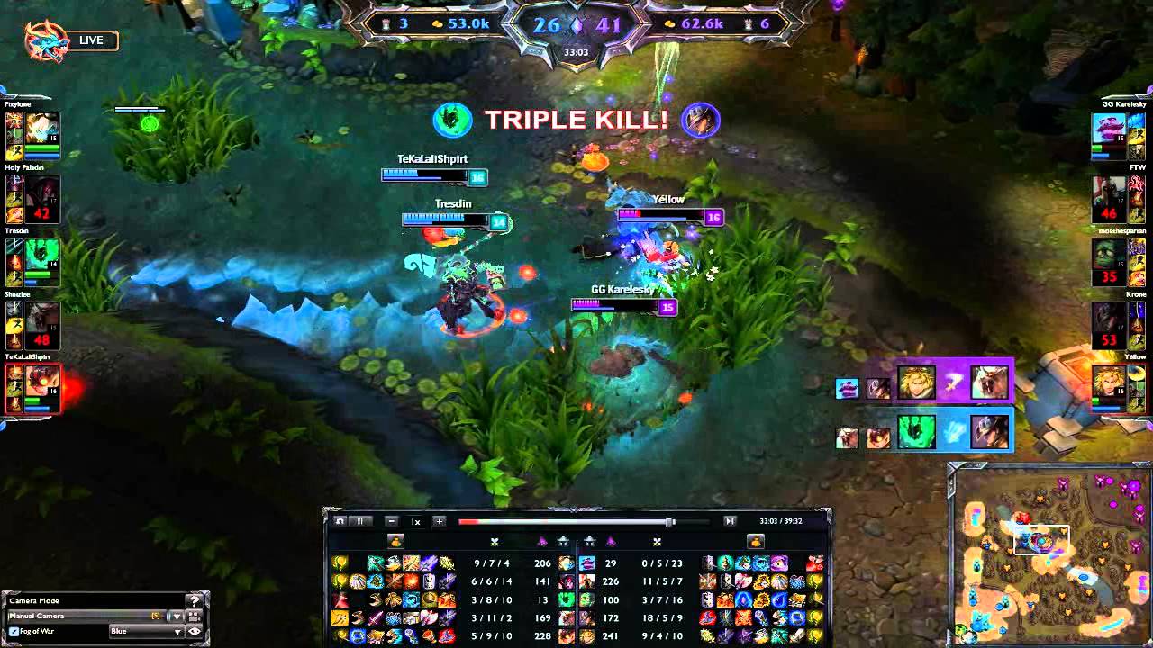 Liên Minh Huyền Thoại: Thresh support hốt luôn pentakill :D