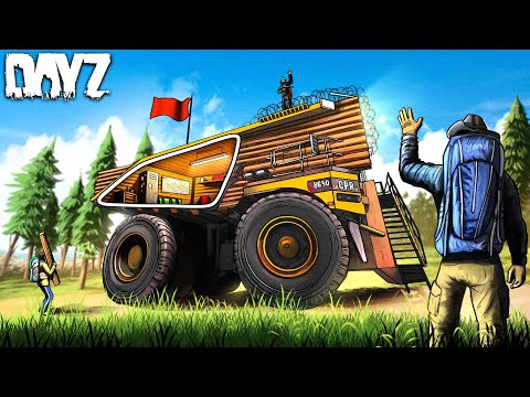 I Turned this MASSIVE TRUCK into my Cozy Hideaway Base on DayZ!!