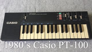 Video thumbnail for Casio PT-100 Retro Keyboard from 1987! by Nonsonic