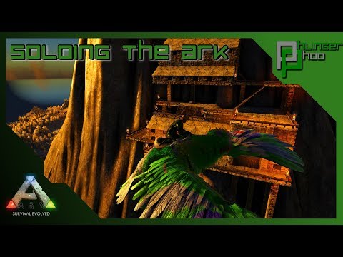 Soloing the Ark S4E73 - CLIFF SIDE VOLCANO BUILD!