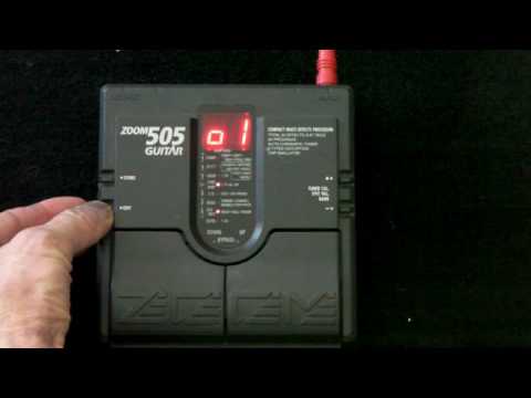 Zoom 505 patch setup