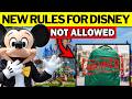 12 NEW Things That Are BANNED At Disney Parks 2026