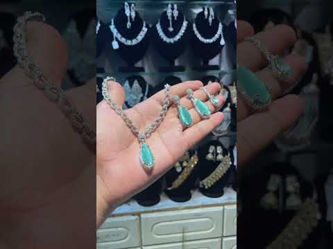 Original Ad (American Diamond)Stones Simple Elegant Neklace Sets 😍🔥#shorts #viralshorts #fashion