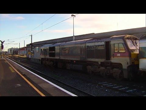 NIR 201 Class Locomotive 209 + Enterprise Train - Connolly Station, Dublin
