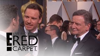 Michael Fassbender Brings Dad to Oscars 2016 | Live from the Red Carpet | E! News
