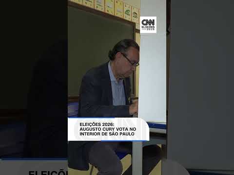 Eleições 2026: Augusto Cury vota no interior de São Paulo