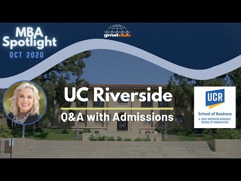 UCR Business | MBA Spotlight Oct 2020 | Live Q&A with...