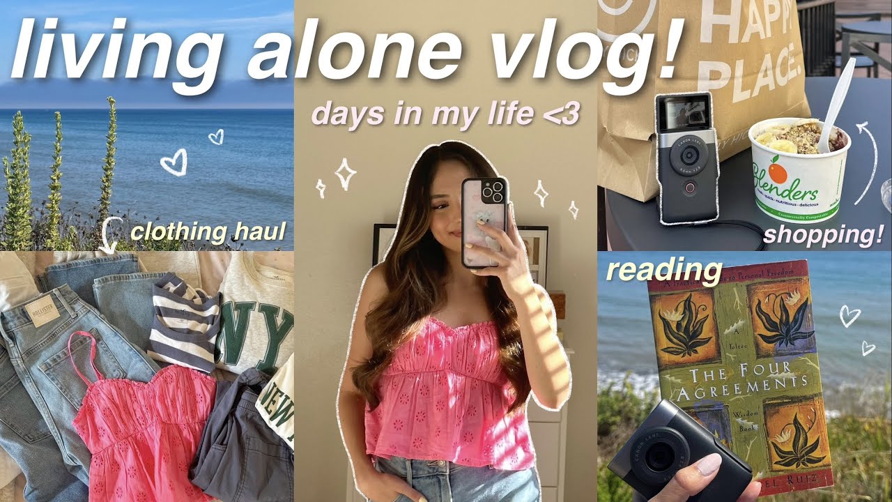 LIVING ALONE VLOG! 🫶🏼 SHOP W ME, HAUL, HOW I PLAN MY WEEKS, LIFE UPDATES, READING, NEW NAILS, ETC!
