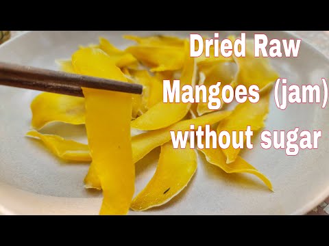How to make dried raw mangoes (jam )without sugar |easy | Healthy | @mingskitchen6887