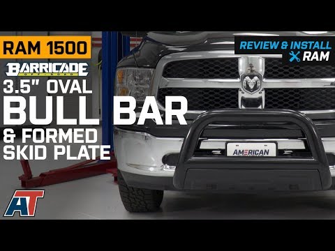 2009-2018 Ram Barricade 3.5\" Black Oval Bull Bar & Formed Skid Plate Review & Install