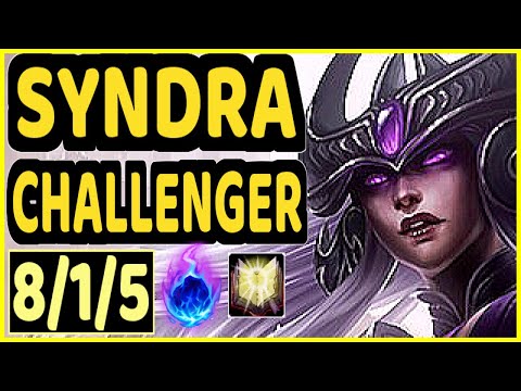 EVROT (SYNDRA) - 8/1/5 KDA CHALLENGER GAMEPLAY - BR
