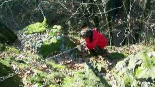 preview picture of video 'Kletterstiege Somsdorfer Klamm'