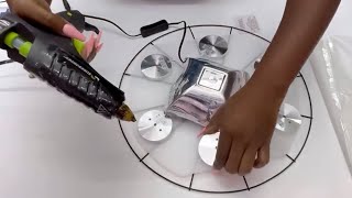 WHAT HAVE I DONE? It SHOULD BE AN EASY DIY wreath light DIY USING DOLLAR TREE ITEMS.
