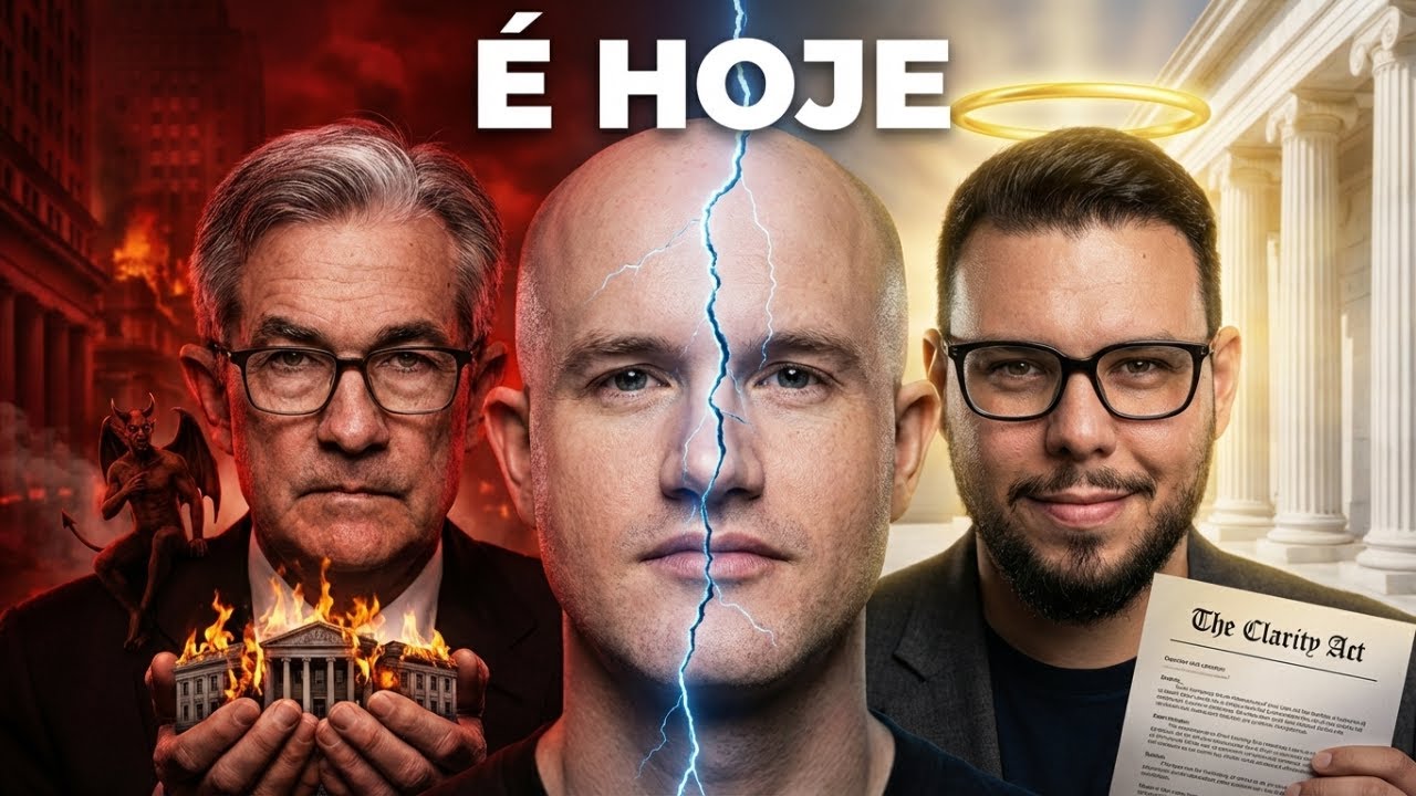 É HOJE! DISCURSO DE POWELL + CLARITY ACT = QUEDA DO BITCOIN?