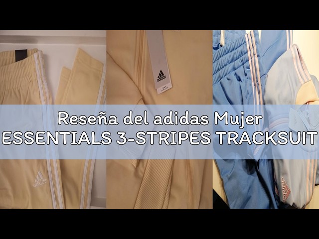 Vídeo relacionado con Adidas Mujer Essentials 3-Stripes Cotton Leggings, Black/White, S