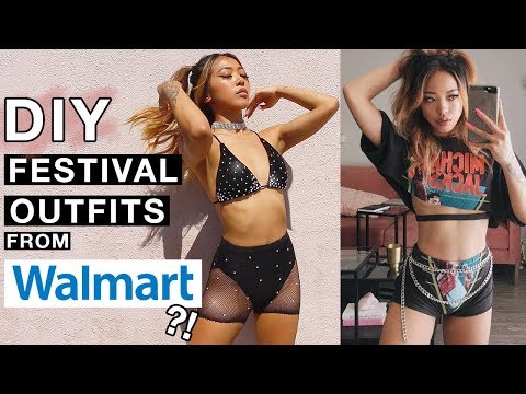 DIY Cheap Walmart Clothes Into Cute Festival Outfits! | Nava Rose Video