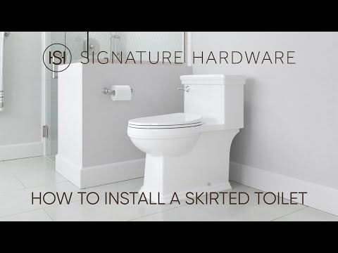 How To Install A Skirted Toilet