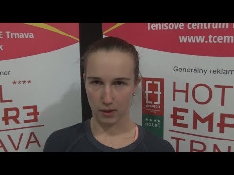 EMPIRE Women's Indoor 2018: 2R, Timea JARUSKOVA (SVK) - Anastasia ZARYCKA (CZE) 6-4 6-2