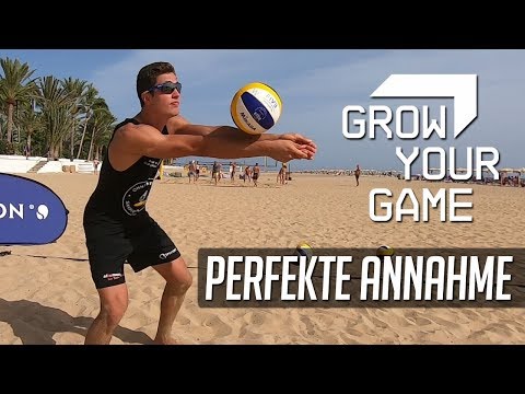 Beachvolleyball - Wie spiele ich eine perfekte Annahme?