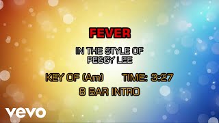 Peggy Lee - Fever (Karaoke)