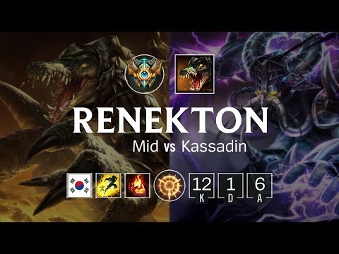 Renekton Mid vs Kassadin - KR Challenger Patch 8.20