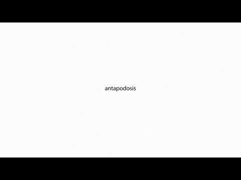 antapodosis PRONUNCIATION