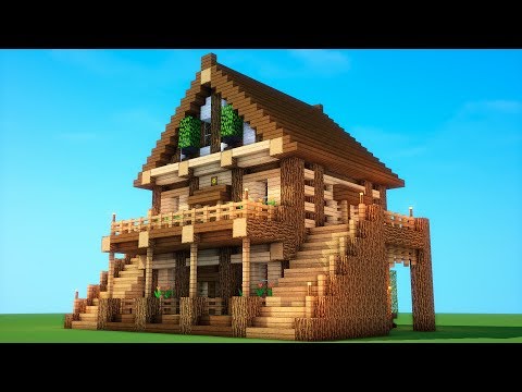 EPIC SURVIVAL - How to build a survival house (Minecraft mansion)