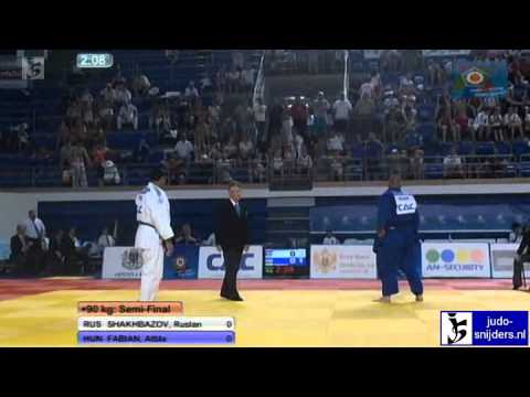 Ruslan Shakhbazov (RUS) - Attila Fabian (HUN) [+90kg] semi-final
