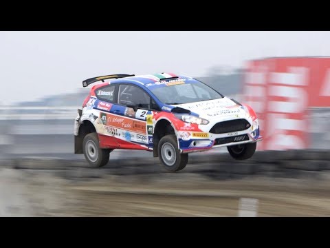Dalmazzini rally show - Jump, sideways, donuts, flatout & camera car